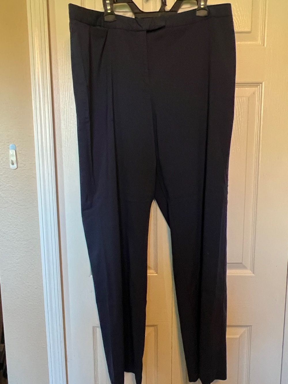 Lane Bryant Black Straight-Leg Trousers